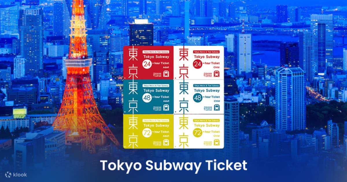 Buy Tokyo Subway Ticket Online | 24, 48 or 72 Hours Tokyo Subway